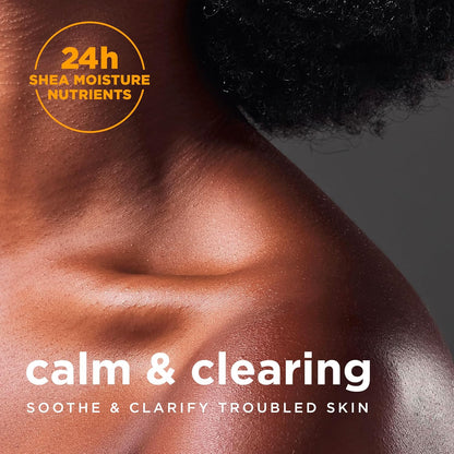 Bar Soap African Black Soap 4 Count Soothe and Clarify Skin Soothing and Clarifying Bar Soap with 24H Shea Moisture Nutrients for Healthy, Glowing Skin 8 Oz