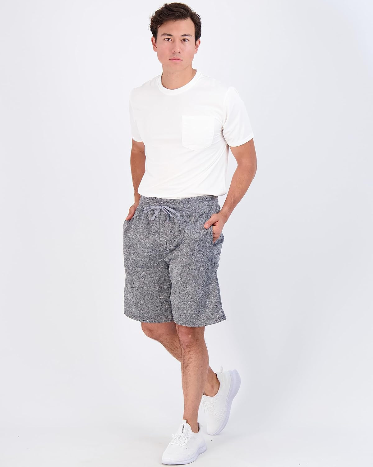 3 Pack: Men'S 9" Fleece Casual Lounge Athletic Shorts-Regular & Big-Tall Sizes