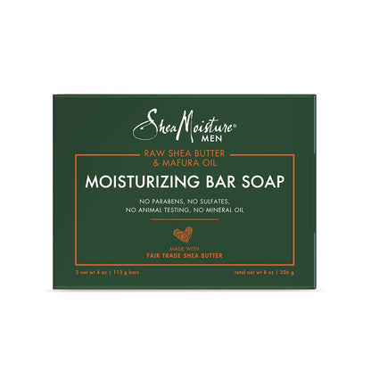 Men Bar Soap Cleanser to Clean and Hydrate Skin Moisturizing, Creamy Vanilla Bean, 8 Oz, 2 Count