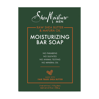 Men Bar Soap Cleanser to Clean and Hydrate Skin Moisturizing, Creamy Vanilla Bean, 8 Oz, 2 Count