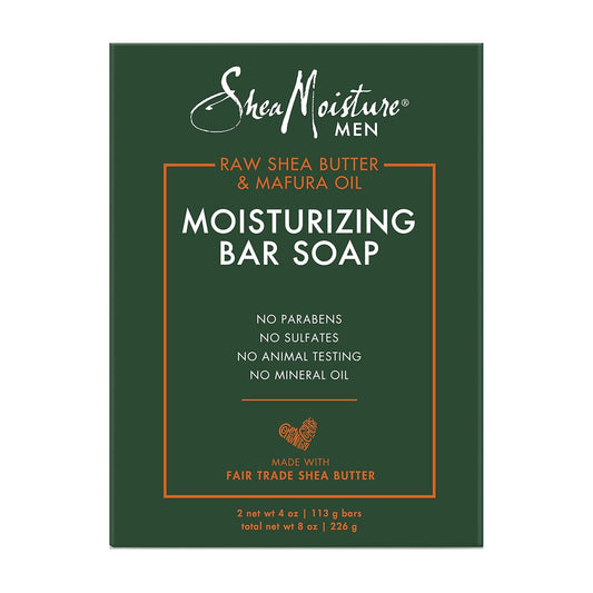 Men Bar Soap Cleanser to Clean and Hydrate Skin Moisturizing, Creamy Vanilla Bean, 8 Oz, 2 Count