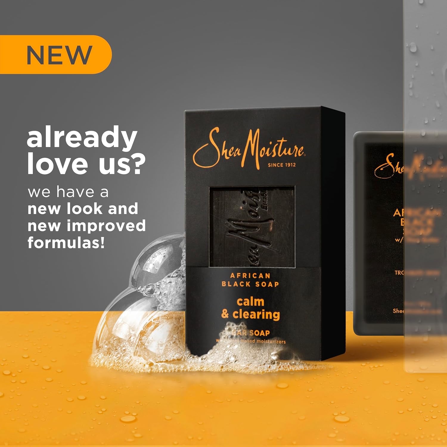 Bar Soap African Black Soap 4 Count Soothe and Clarify Skin Soothing and Clarifying Bar Soap with 24H Shea Moisture Nutrients for Healthy, Glowing Skin 8 Oz