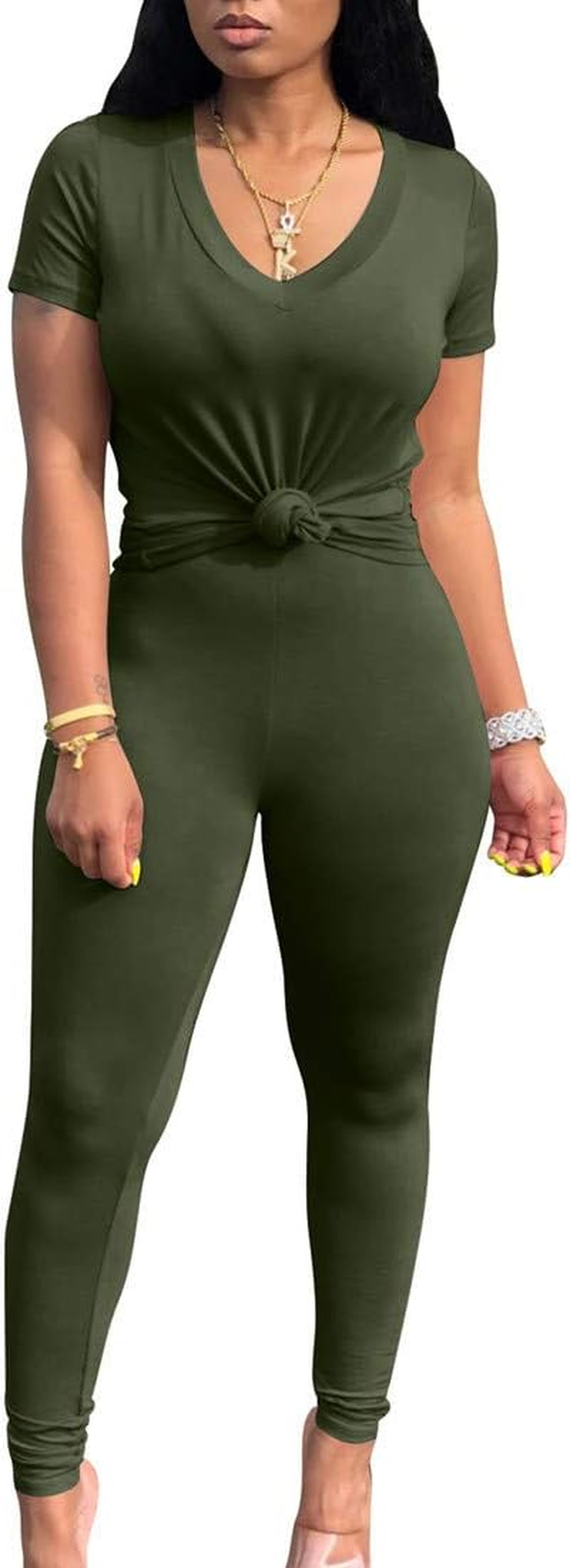 2 Piece Outfits for Women Workout Track Suits Long Sleeve Top Jogger Legging Pants Sets