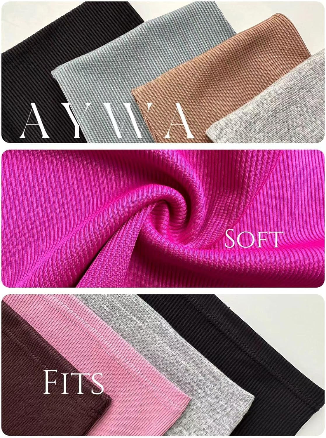 Two Piece Outfits for Women Fitted Crew Neck T-Shirt High Waist Leggings Biker Shorts Matching Sets Streetwear