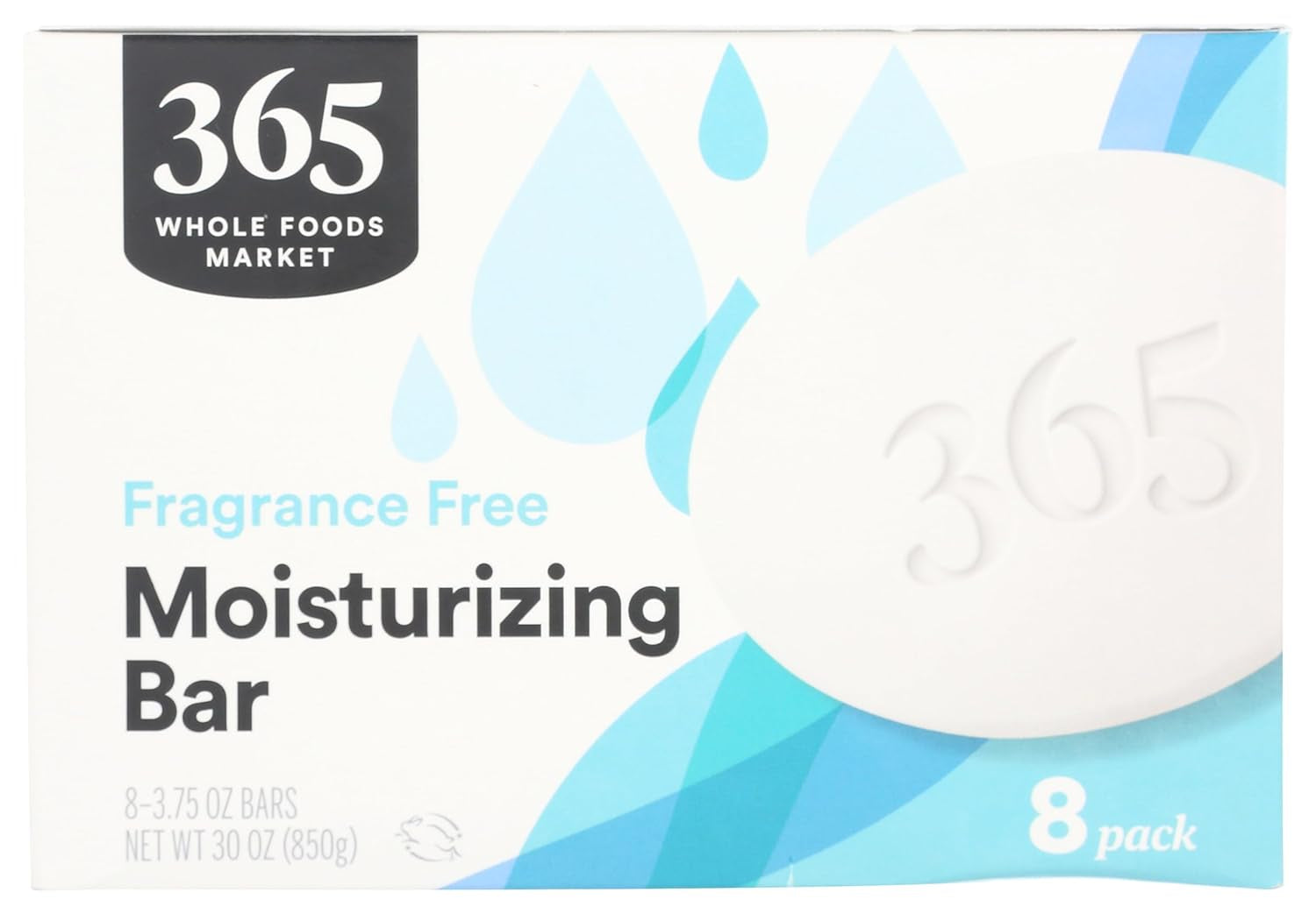 , Fragrance Free Bar Soap, 30 Ounce, 8 Count