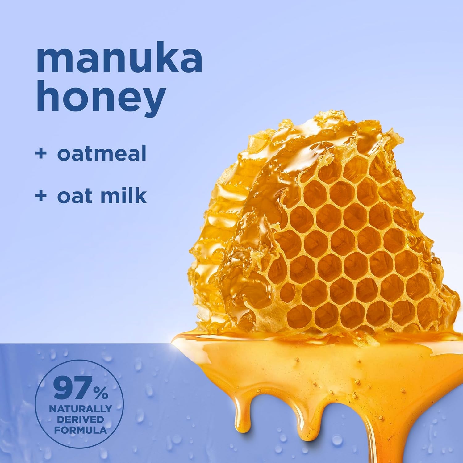 Bar Soap Manuka Honey Oatmeal 4 Count Smoothing & Exfoliating Smooth and Exfoliating Bar Soap with 24H Shea Moisture Nutrients for Healthy, Glowing Skin 8 Oz